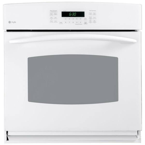 GE 30 in. Electric Convection Single Wall Oven in White