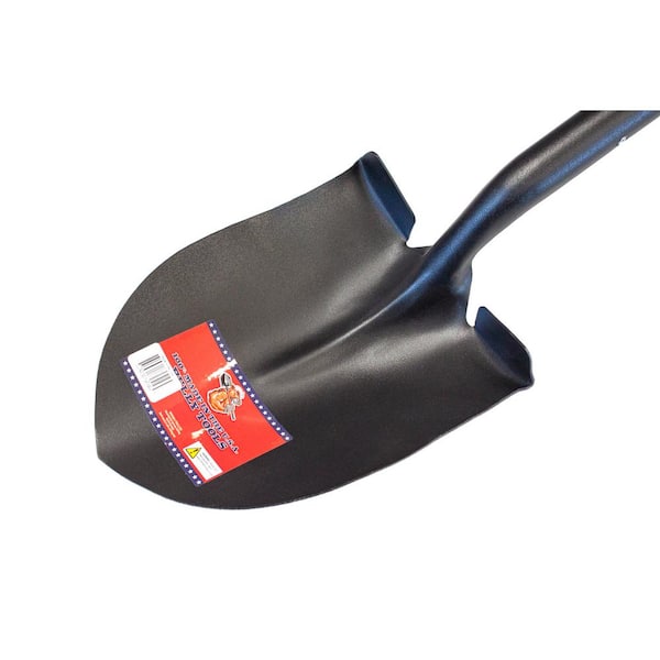 Renewed Bully Tools 92515 12-Gauge Round Point Shovel with Fiberglass Long Handle