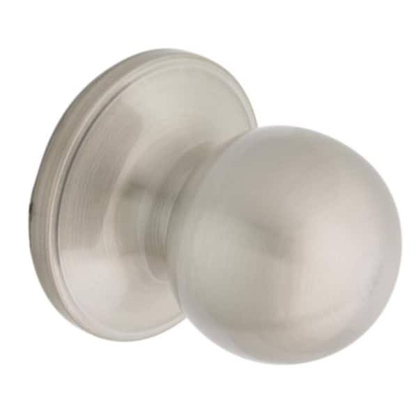 Defiant Simple Series Ball Satin Nickel Hall and Closet Door Knob