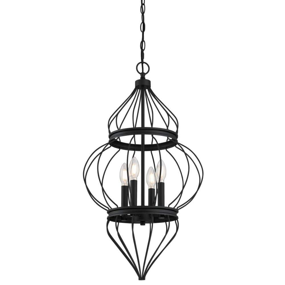 Salma 4-Light Matte Black Chandelier price history on PriceWatchPro