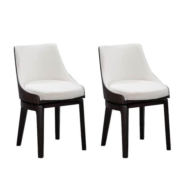 Boraam Orleans Swivel Low Back Dining Chairs - (Set of 2)