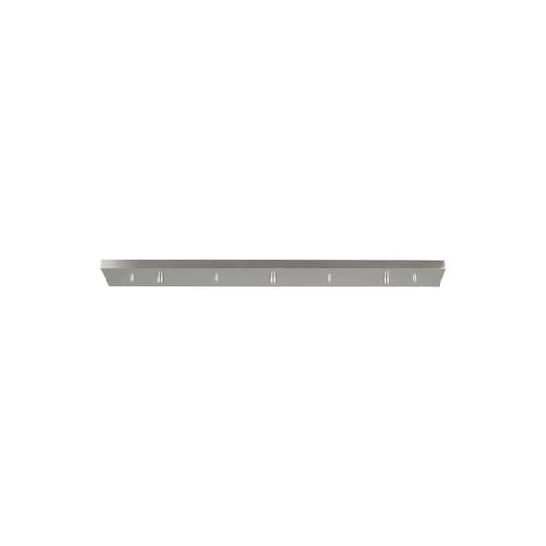 Generation Lighting 36 in. 3-Light Brushed Nickel Linear Multi-Port Canopy