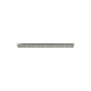 36 in. 3-Light Brushed Nickel Linear Multi-Port Canopy