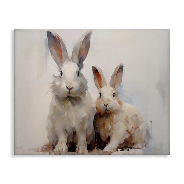 Stupell Industries Fluffy Spring Bunnies by Arlington Prints Unframed Animal Graphic Art Print 24 in. x 30 in.