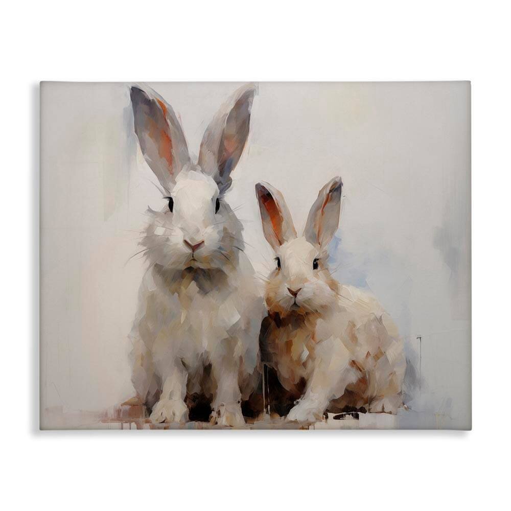 Fluffy Spring Bunnies by Arlington Prints Unframed Animal Graphic Art Print 30 in. x 40 in. price history on PriceWatchPro