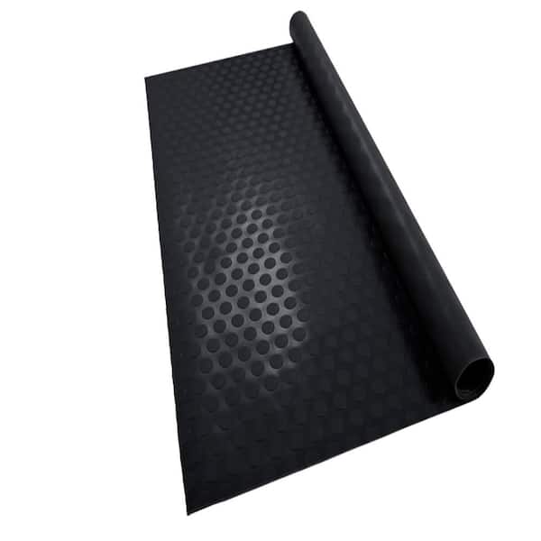 FLOORINGINC Nitro Coin Garage Floor Mat, Black, 7.5 ft. W x 17 ft. L x 0.0433 in. T Polyvinyl Garage Roll, 1 Roll, 127.5 sq. ft.