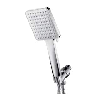 6-Spray Patterns 1.8 GPM 4 in. Wall Mount Handheld Shower Head in Chrome