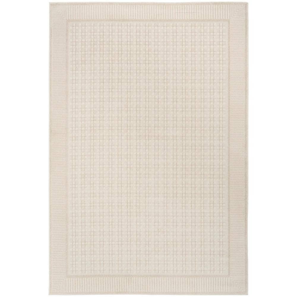 Nordic Ivory 5 ft. x 7 ft. Geometric Contemporary Area Rug price history on PriceWatchPro