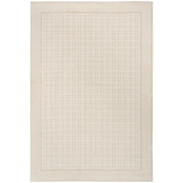 Nourison Nordic Ivory 5 ft. x 7 ft. Geometric Contemporary Area Rug