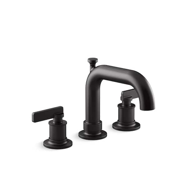 KOHLER Castia By Studio McGee 2-Handle Deck-Mount Bath Faucet Trim with Diverter in Matte Black