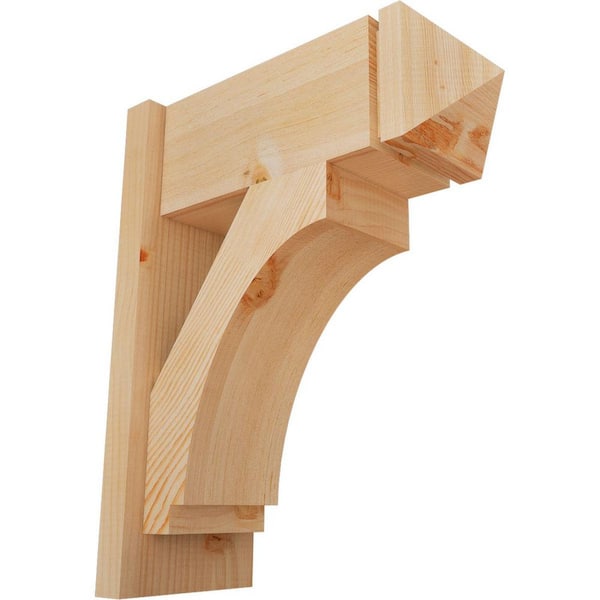 Ekena Millwork 8 in. x 22 in. x 18 in. Imperial Arts and Crafts Smooth Douglas Fir Outlooker