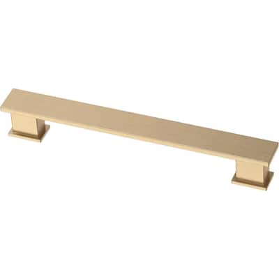 Layered 5-1/16 in. (128 mm) Champagne Bronze Drawer Pull