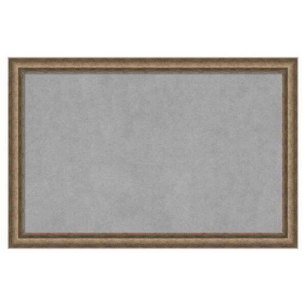 Amanti Art Angled Bronze 35 in. x 23 in. Framed Magnetic Board