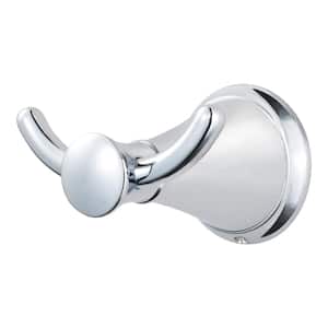 Saxton Double Robe Hook in Polished Chrome