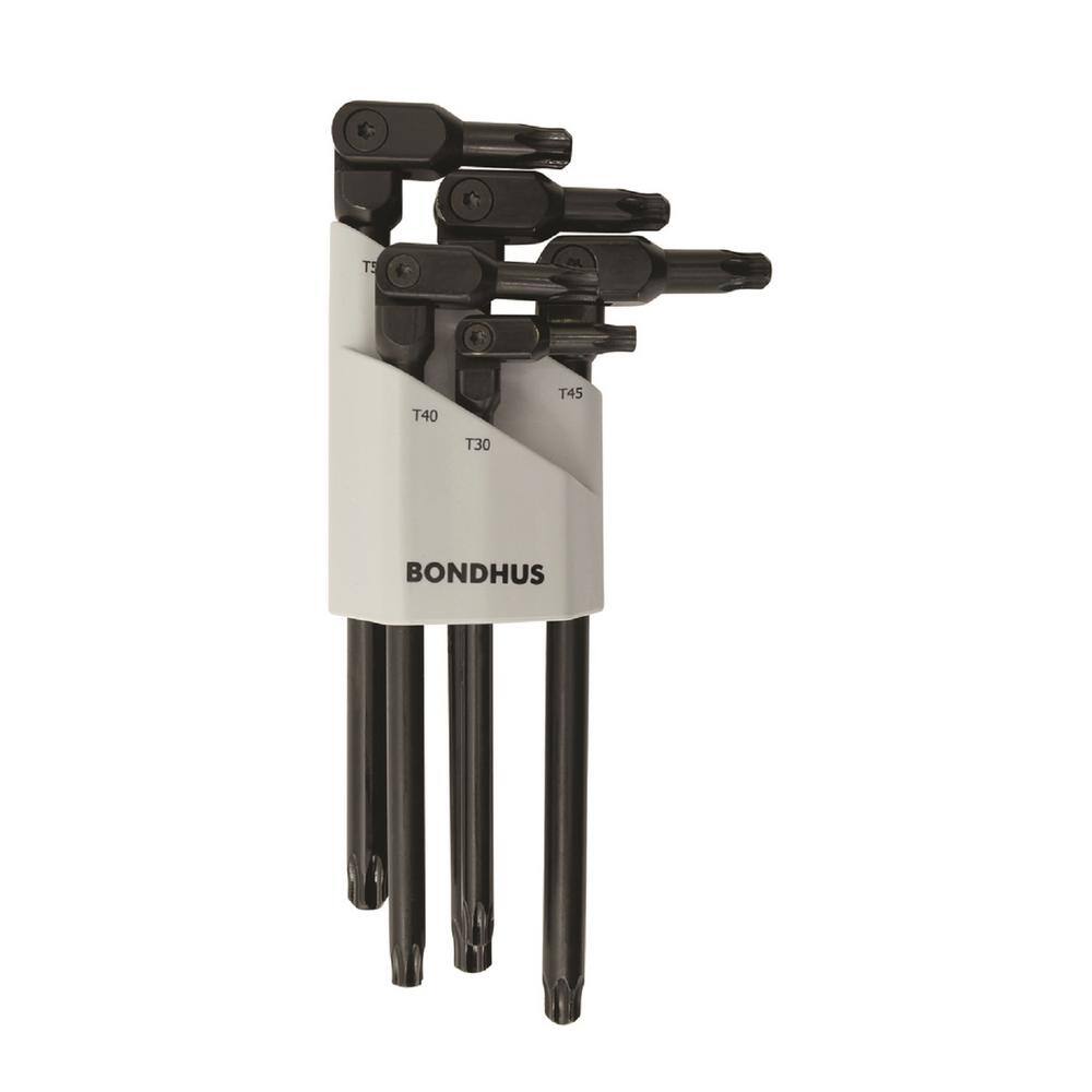 Bondhus HexPro Pivot Head Torx Wrench Set in Black Chrome (5Piece) 00029 The Home Depot