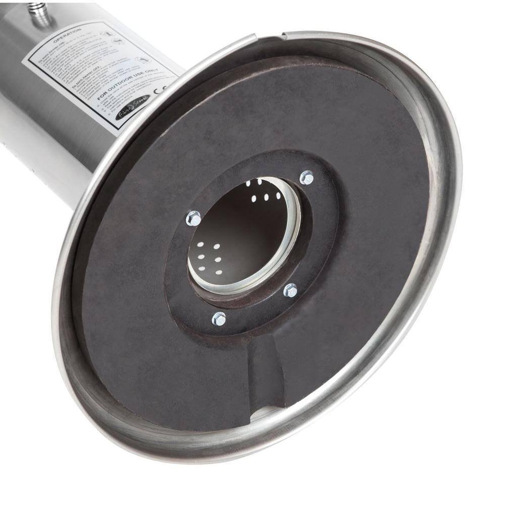 Stainless Steel Tabletop Propane Patio Heater with Auto Shutoff