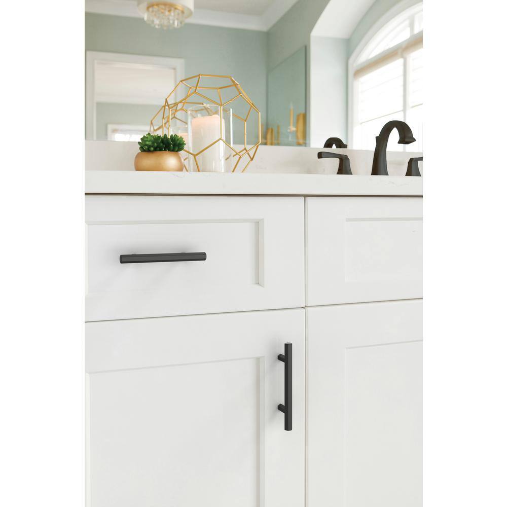 Matte Black 3-Inch Center-to-Center Modern Cabinet Pull