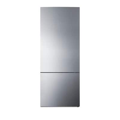 27 in. 14.8 cu. ft. Built-in Bottom Freezer Refrigerator in Stainless Steel, Counter Depth