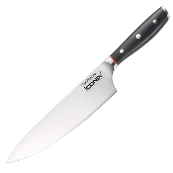 Cuisine::pro ICONIX 8 in. Stainless Steel Full Tang Chef's Knife 1034412 -  The Home Depot