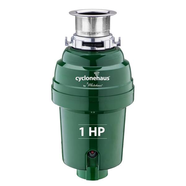 Whitehaus Collection Cyclonehaus 1 HP Continuous Feed Garbage Disposal in Polished Chrome