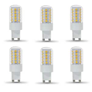 40-Watt Equivalent T4 Dimmable G9 Bi-Pin LED Light Bulb, Warm White 3000K (6-Pack)