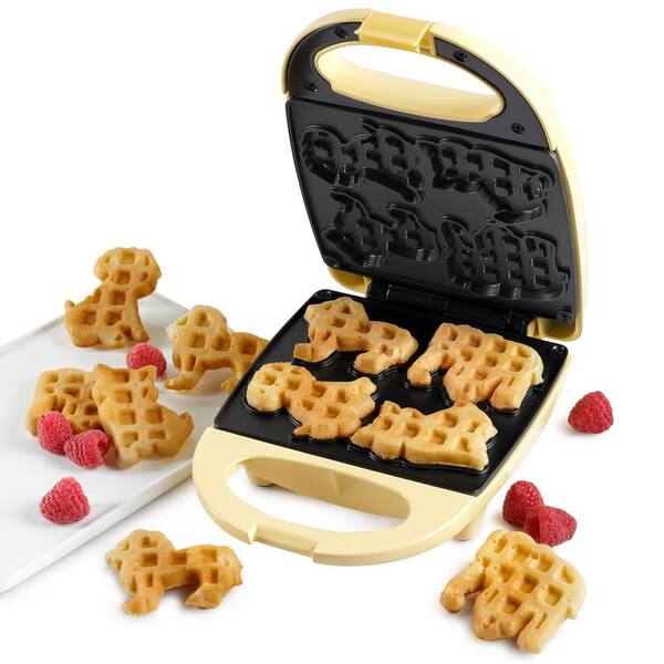 https://images.thdstatic.com/productImages/758822a8-7745-4ae5-8fa1-66991b9cb87d/svn/yellow-nostalgia-waffle-makers-manwfl4yw-31_600.jpg