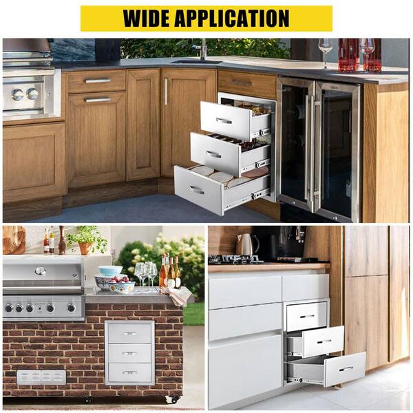 VBENLE Stainless Steel Outdoor Kitchen Drawers Nepal | Ubuy