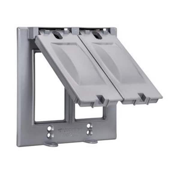 Southwire Weatherproof Vertical GFCI Double Gang Cover