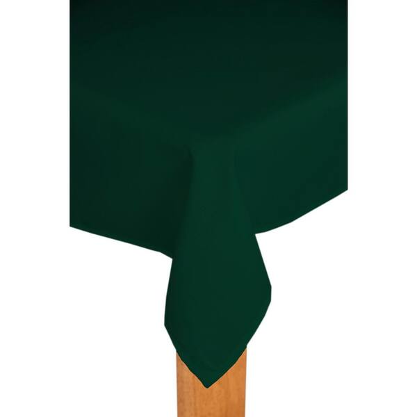 Lintex Oxford 60 in. x 102 in. 100% Polyester Tablecloth in Green