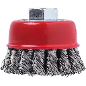 Milwaukee 3 in. Carbon Steel Crimped Wire Cup Brush 48-52-5060