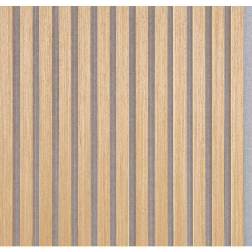 Quanti Acoustic 0.70 in. x 20.47 in. x 96.06 in. Light Oak FSC 100% Sound Absorbing Wall Panel w/Grey Poly Back price history on PriceWatchPro