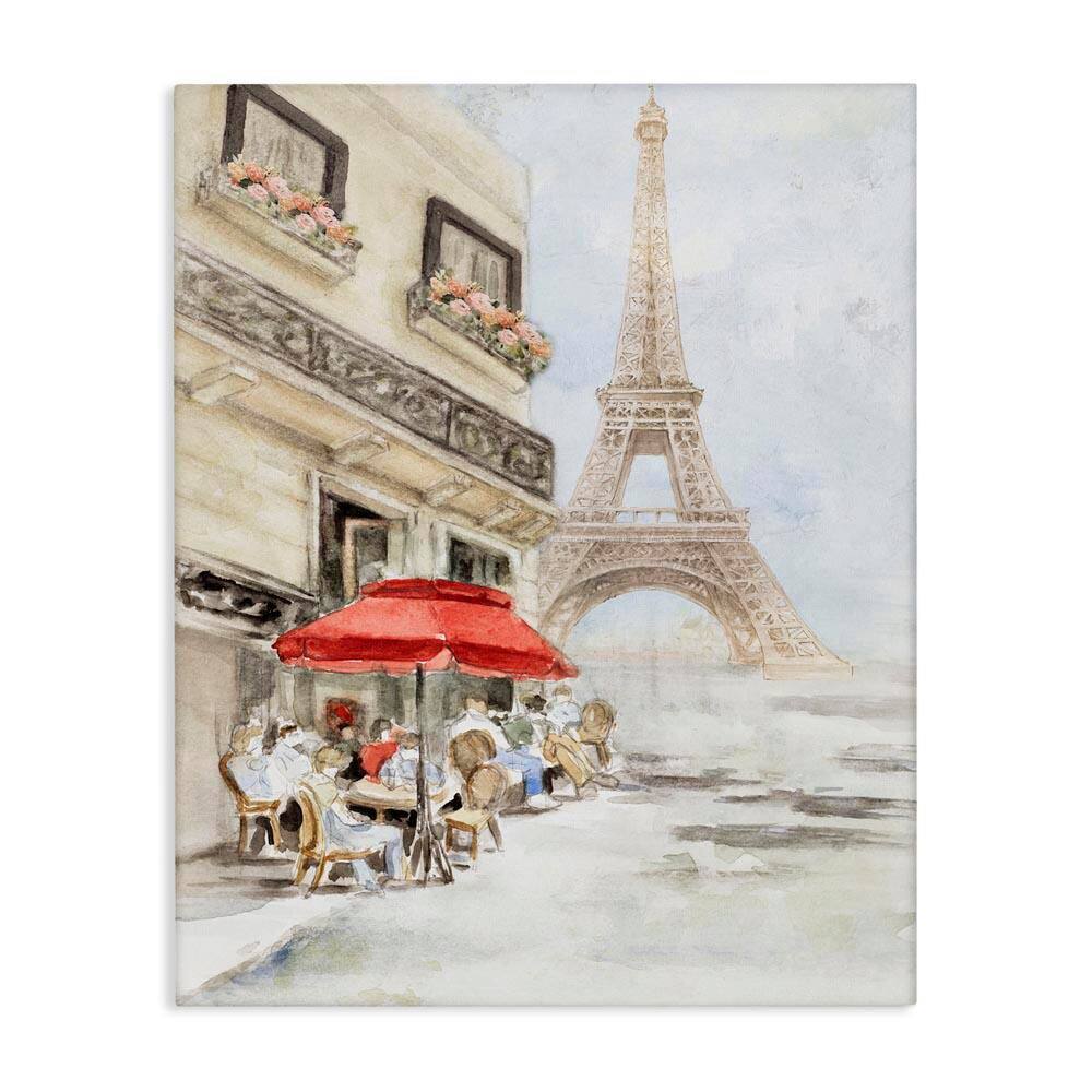 Sunday Lunch Eiffel Tower by Lanie Loreth Unframed Abstract Graphic Art Print 48 in. x 36 in. price history on PriceWatchPro