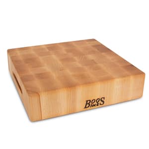 12 in. x 12 in. Square Wooden End Grain Chopping Block
