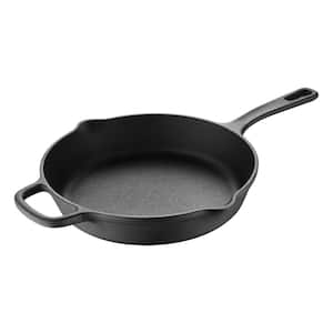 BBQ 12 in Cast Iron Frying Pan with Helper Handle