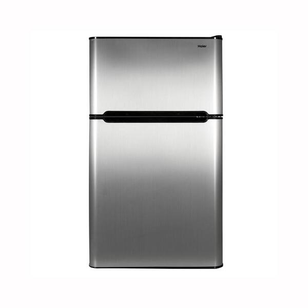 Haier 19.1 in. 3.2 cu. ft. Mini Top Freezer Refrigerator in Silver