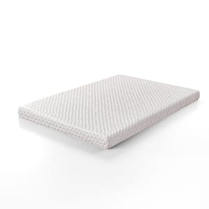 Medium 3 in. Twin XL Cooling Gel Memory Foam Mattress Topper, Touch-Cooling Technology