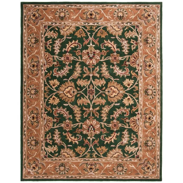 SAFAVIEH Heritage Dark Green/Gold 4 ft. x 6 ft. Border Area Rug