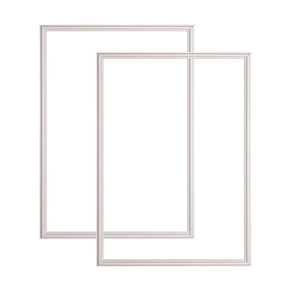 American Pro Decor Trim Fast 9/16 in. D x 23-5/8 in. W x 31-1/2 in. L Primed White Polystyrene Picture Frame Corner Adhesive Back (2-Pack)