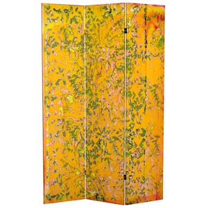 6 ft. Tall Ivy Canvas 3-Panel Room Divider