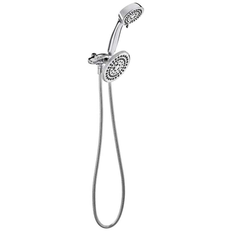 Glacier Bay 6-spray 5.5 in. Dual Shower Head and Handheld Shower Head in Chrome