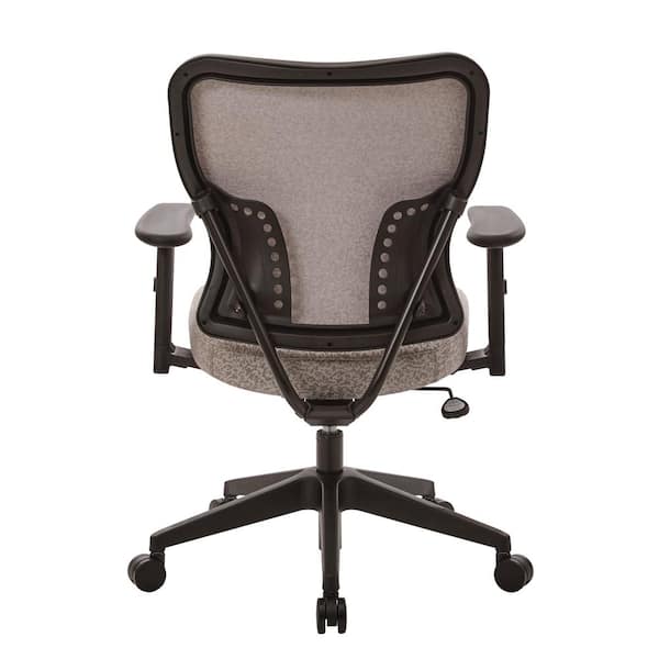Office Star Products Deluxe 2 to 1 Latte Fabric Mechanical Height