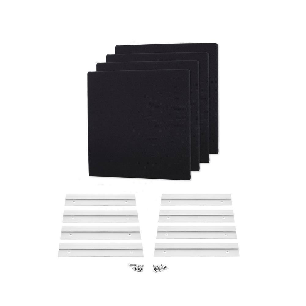 WAVERoom Pro Mini 1 in. x 12 in. x 12 in. Diffusion-Enhanced Sound Absorbing Acoustic Panels in Black (4-Pack) price history on PriceWatchPro