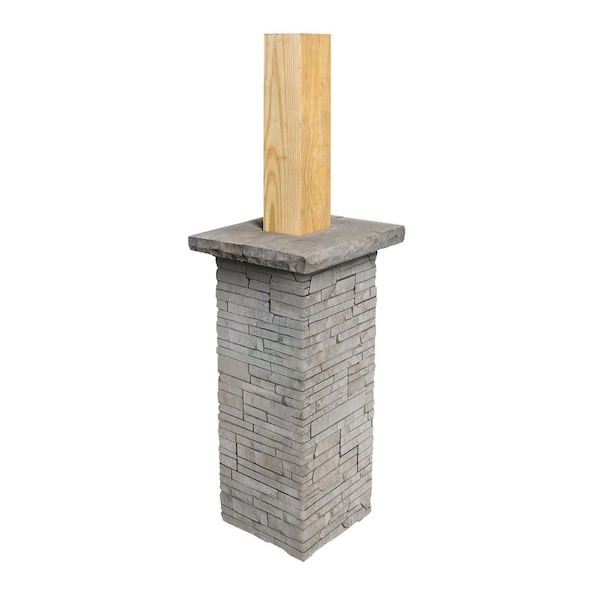 14 in. x 14 in. x 12 in. Osceola Northern Ledge Column Wrap- 1 LF