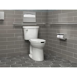 Kingston 2-piece 1.28 GPF Single Flush Elongated Toilet in White (Seat Not Included)