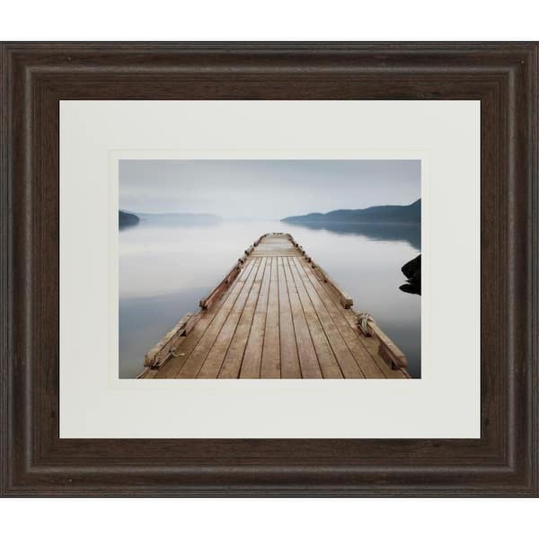 Classy Art 34 in. x 40 in. "Off Orcas Island" by Michael Cahill Framed
