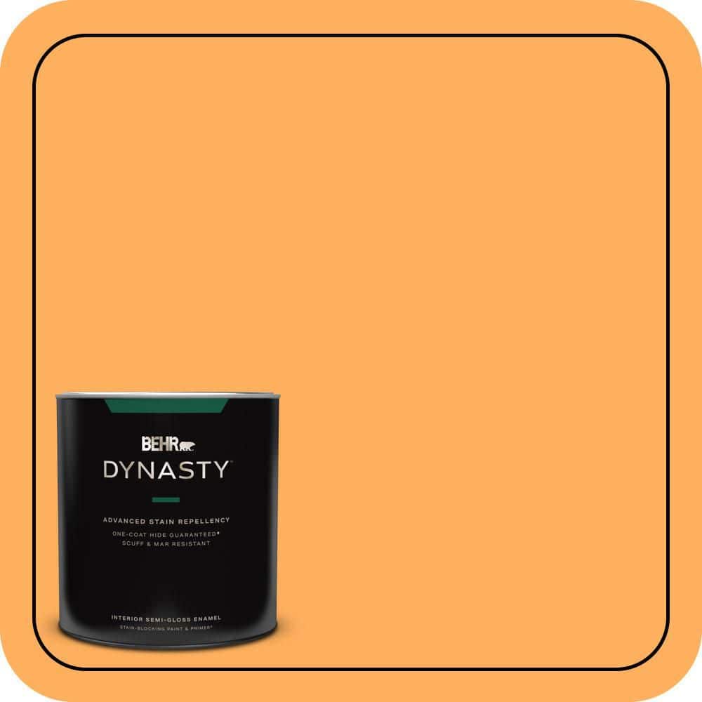 1 qt. #280B-5 Vintage Orange Semi-Gloss Enamel Interior Stain-Blocking Paint and Primer product image for price tracking