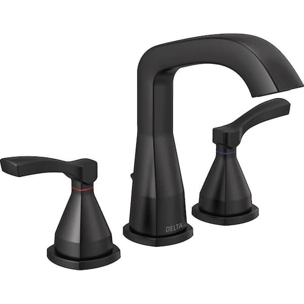 Delta Stryke 8 in. Widespread 2-Handle Bathroom Faucet in Matte