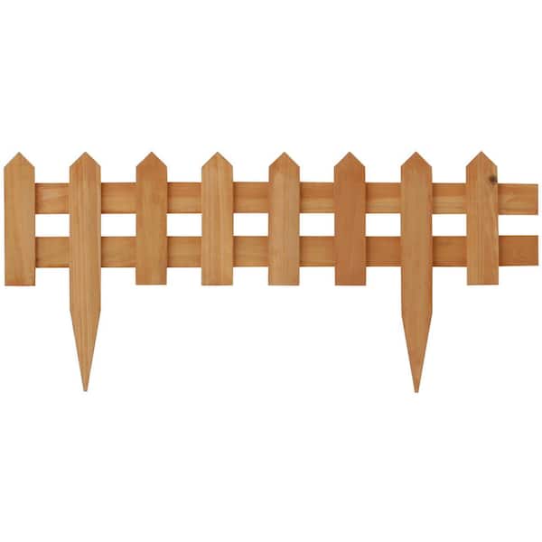 VegTrug 600 mm Wooden Natural Boarder Edge Fencing (Pack of 10)