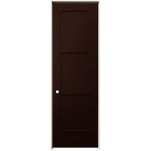 32 in. x 96 in. Birkdale Espresso Stain Right-Hand Smooth Hollow Core Molded Composite Single Prehung Interior Door