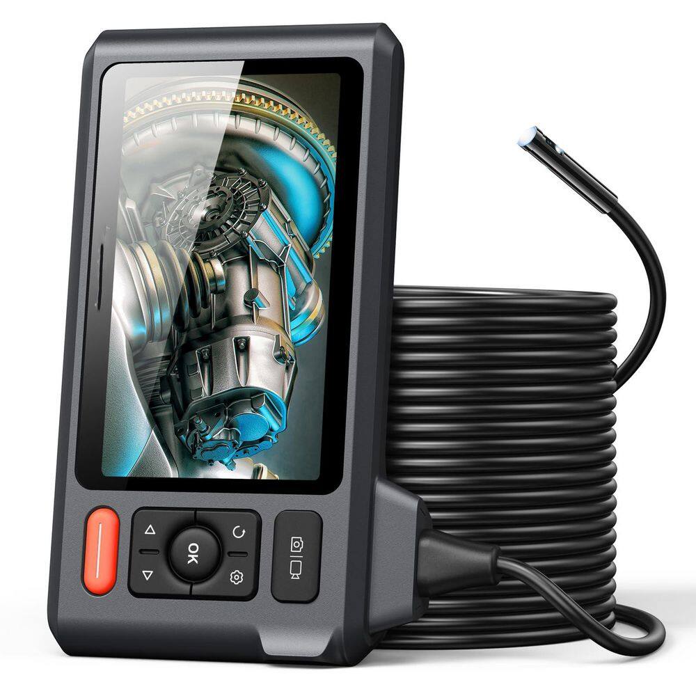 Triple Lens 5 in. Screen Industrial Endoscope Camera Waterproof Borescope with 50FT Cable Lights Split View price history on PriceWatchPro